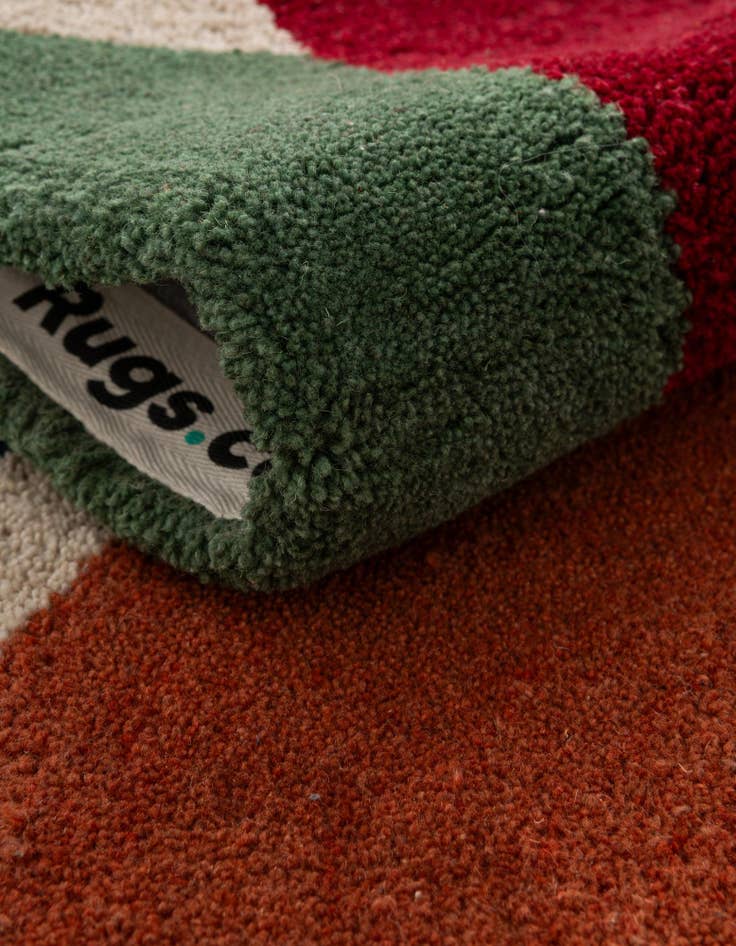 Detail image of 2' x 5' 1 Handtufted Wool Runner Rug