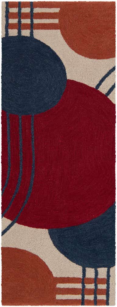 2' 7 x 8' Handtufted Wool Runner Rug
