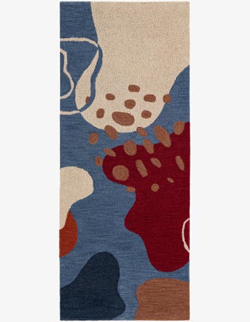 2' x 8' Handtufted Wool Runner Rug