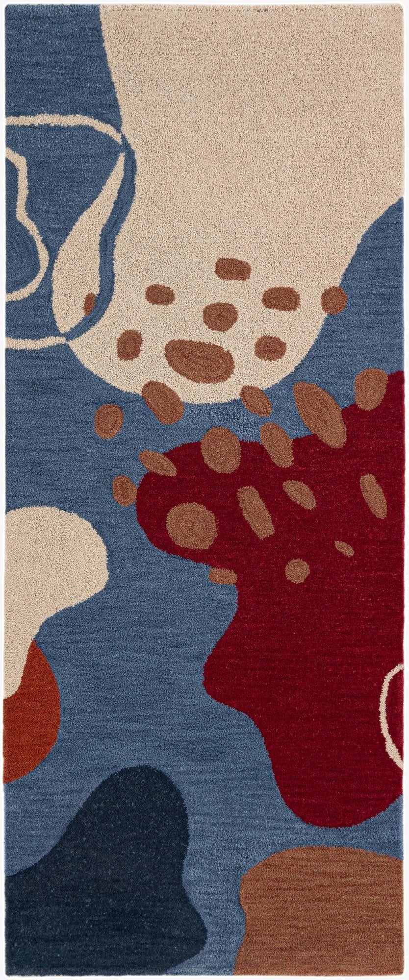 2' x 6' 1 Handtufted Wool Runner Rug