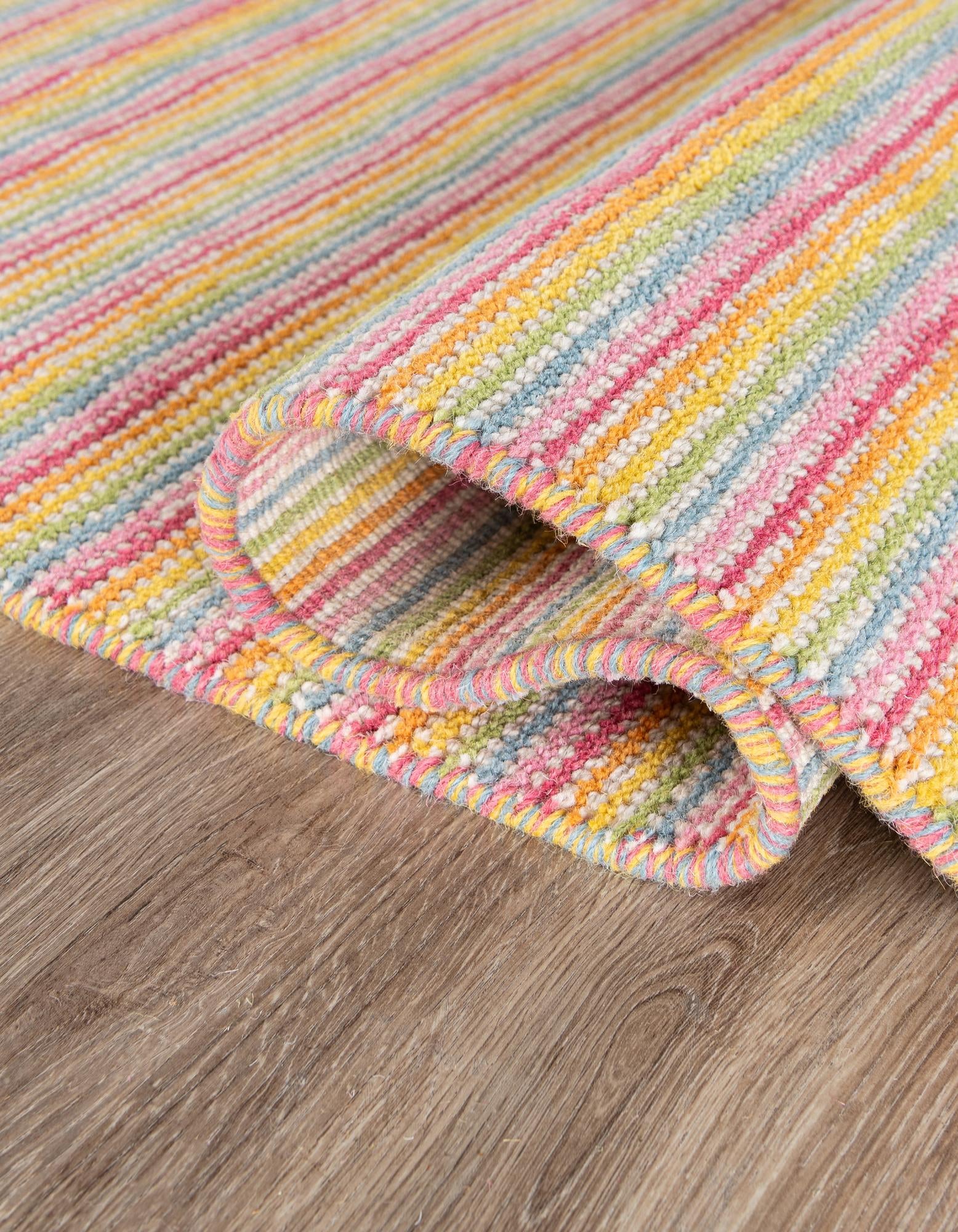 2' x 6' 1 Hand Woven Happy Rugs Happy Home Wool Runner