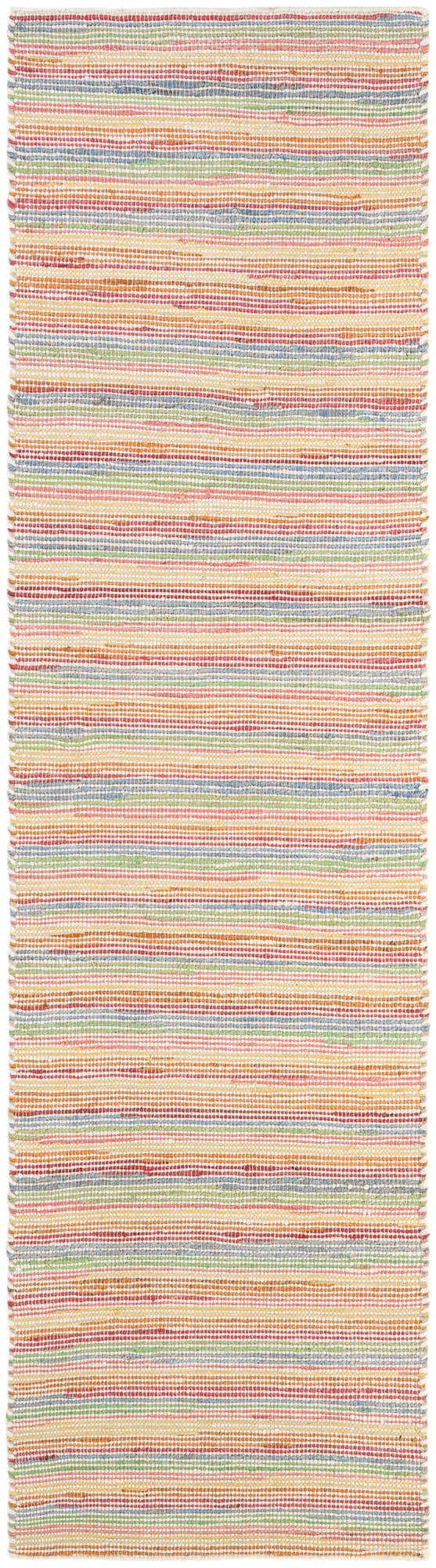 2' 7 x 10' Hand Woven Happy Rugs Rainbow Weave Runner