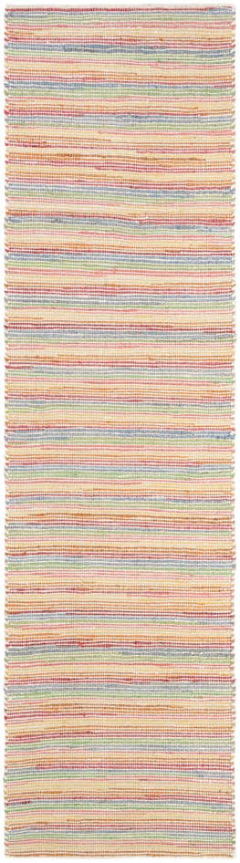 Detail image of 2' 7 x 10' Hand Woven Happy Rugs Rainbow Weave Runner