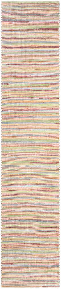 2' 7 x 13' 1 Hand Woven Happy Rugs Rainbow Weave Runner