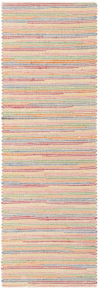 Detail image of 2' x 6' 1 Hand Woven Happy Rugs Rainbow Weave Runner