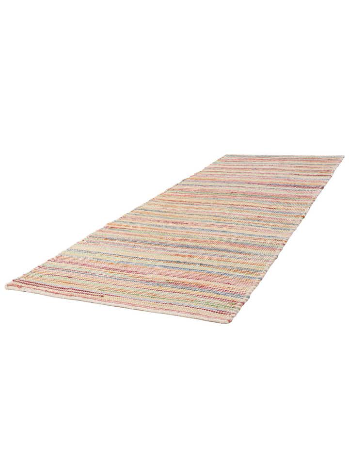 2' 7 x 8' Hand Woven Happy Rugs Rainbow Weave Runner