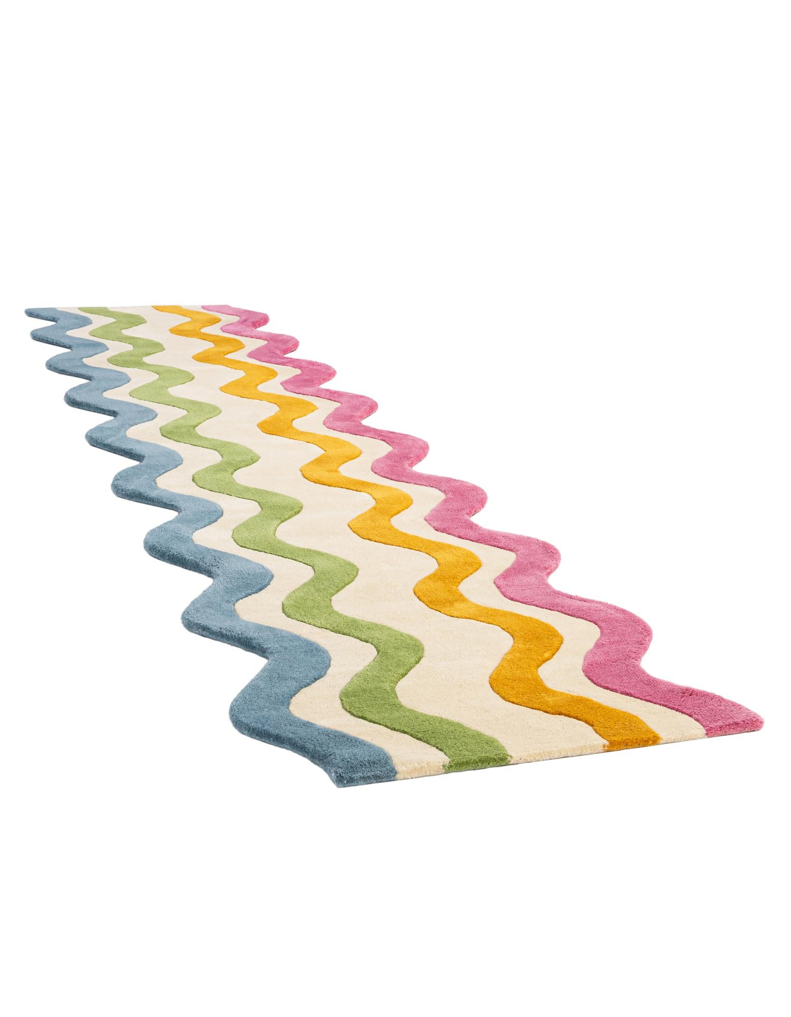 2' 7 x 10' Happy Rugs Wavy Wool Runner