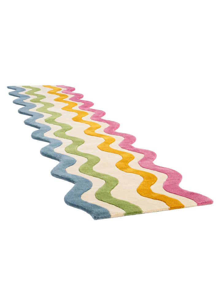 2' 7 x 10' Happy Rugs Wavy Wool Runner