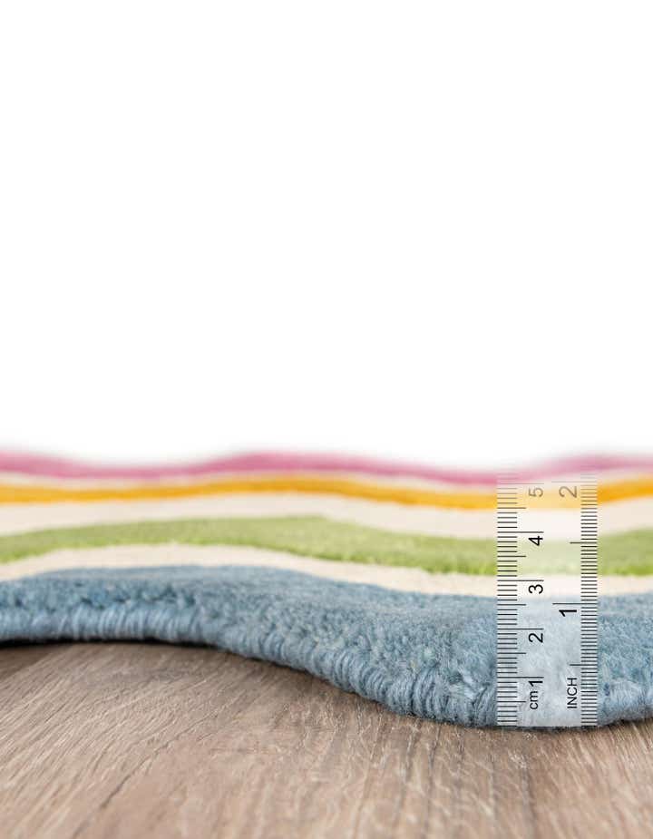 2' x 6' Happy Rugs Wavy Wool Runner