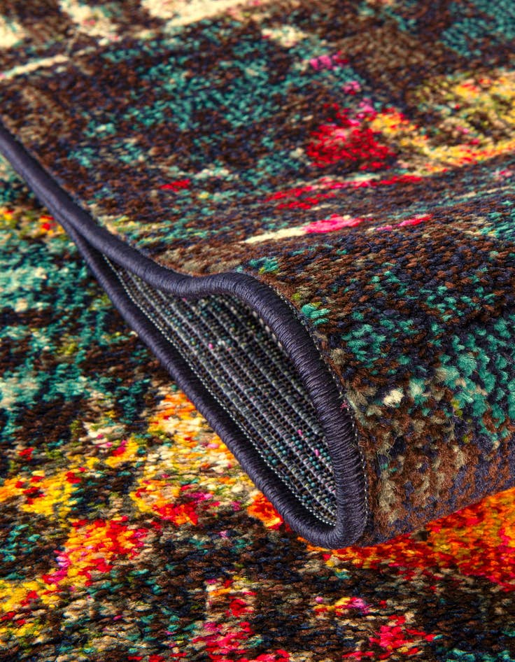 Detail image of 2' 2 x 6' 9 Washable Hyacinth Runner Rug