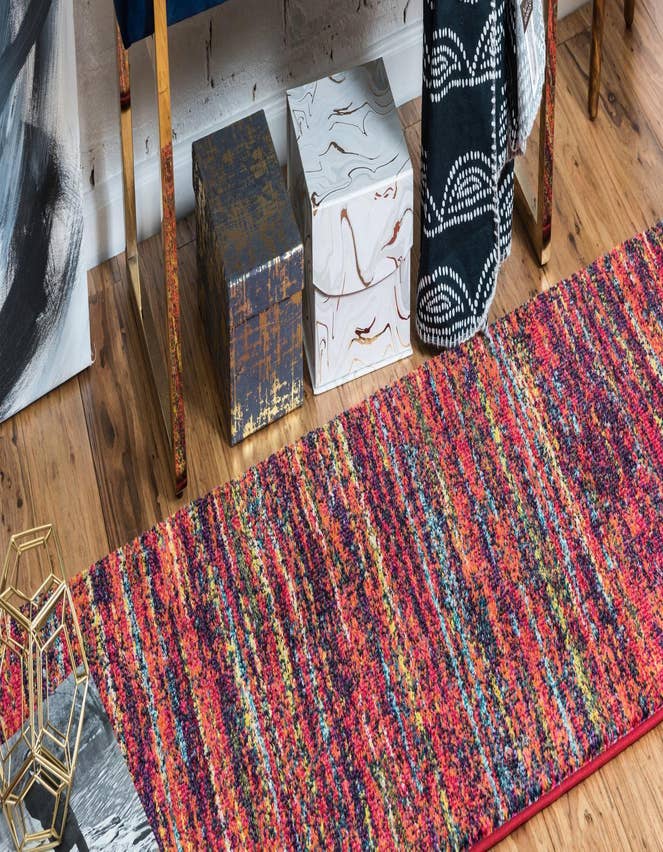 Detail image of 2' 2 x 6' 7 Washable Hyacinth Runner Rug