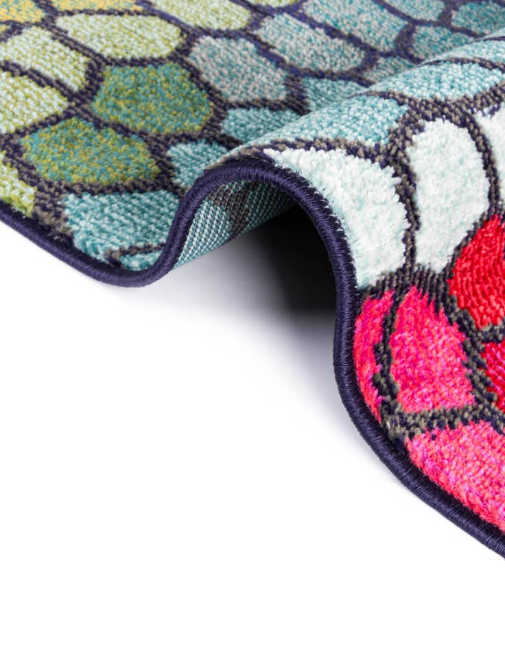 Detail image of 2' 2 x 6' 9 Washable Hyacinth Runner Rug