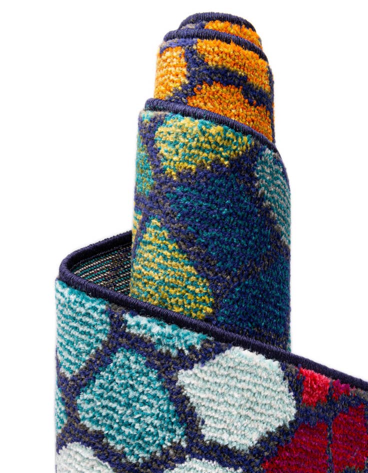 Detail image of 2' 2 x 6' 9 Washable Hyacinth Runner Rug