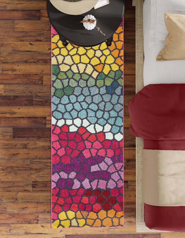 Detail image of 2' 2 x 6' 9 Washable Hyacinth Runner Rug