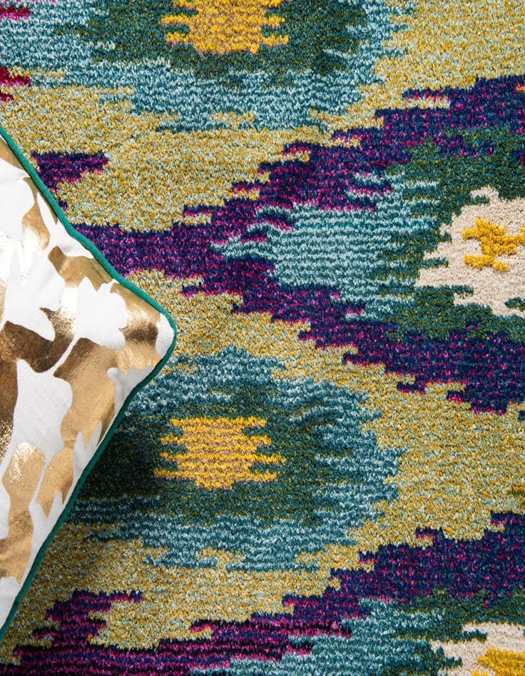Detail image of 2' 2 x 6' 7 Washable Hyacinth Runner Rug