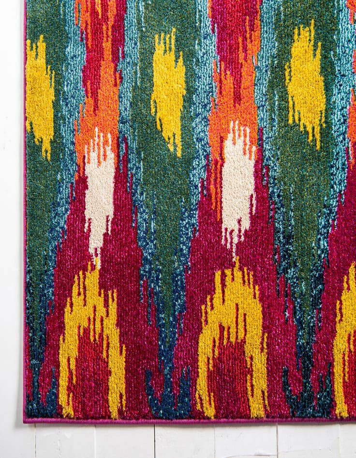 Detail image of 2' 2 x 6' 7 Washable Hyacinth Runner Rug