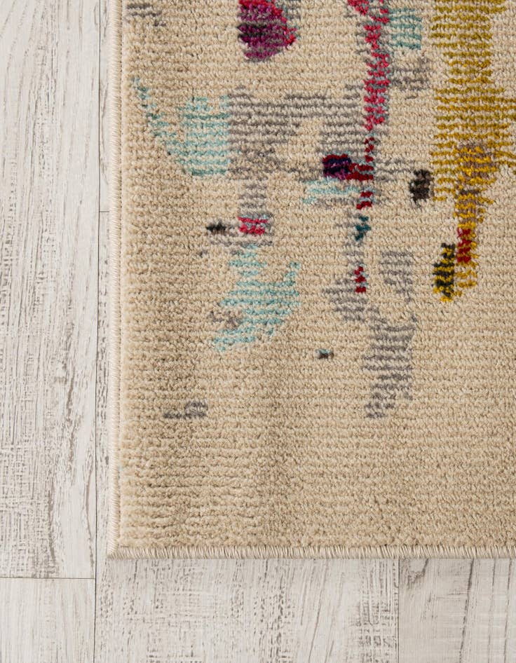 Detail image of 2' 2 x 6' 9 Washable Hyacinth Runner Rug