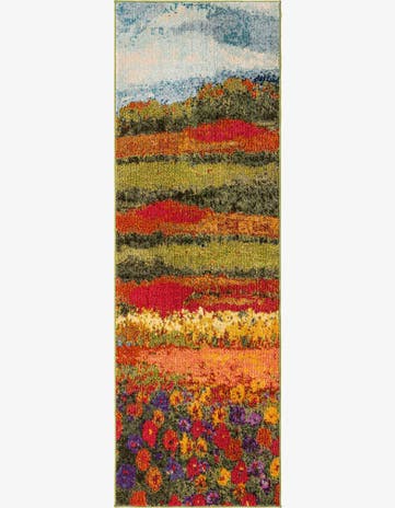 Washable Hyacinth Runner Rug