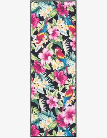 2' x 6' 1 Easy-Clean Jill Zarin Caribbean Indoor / Outdoor Runner Rug