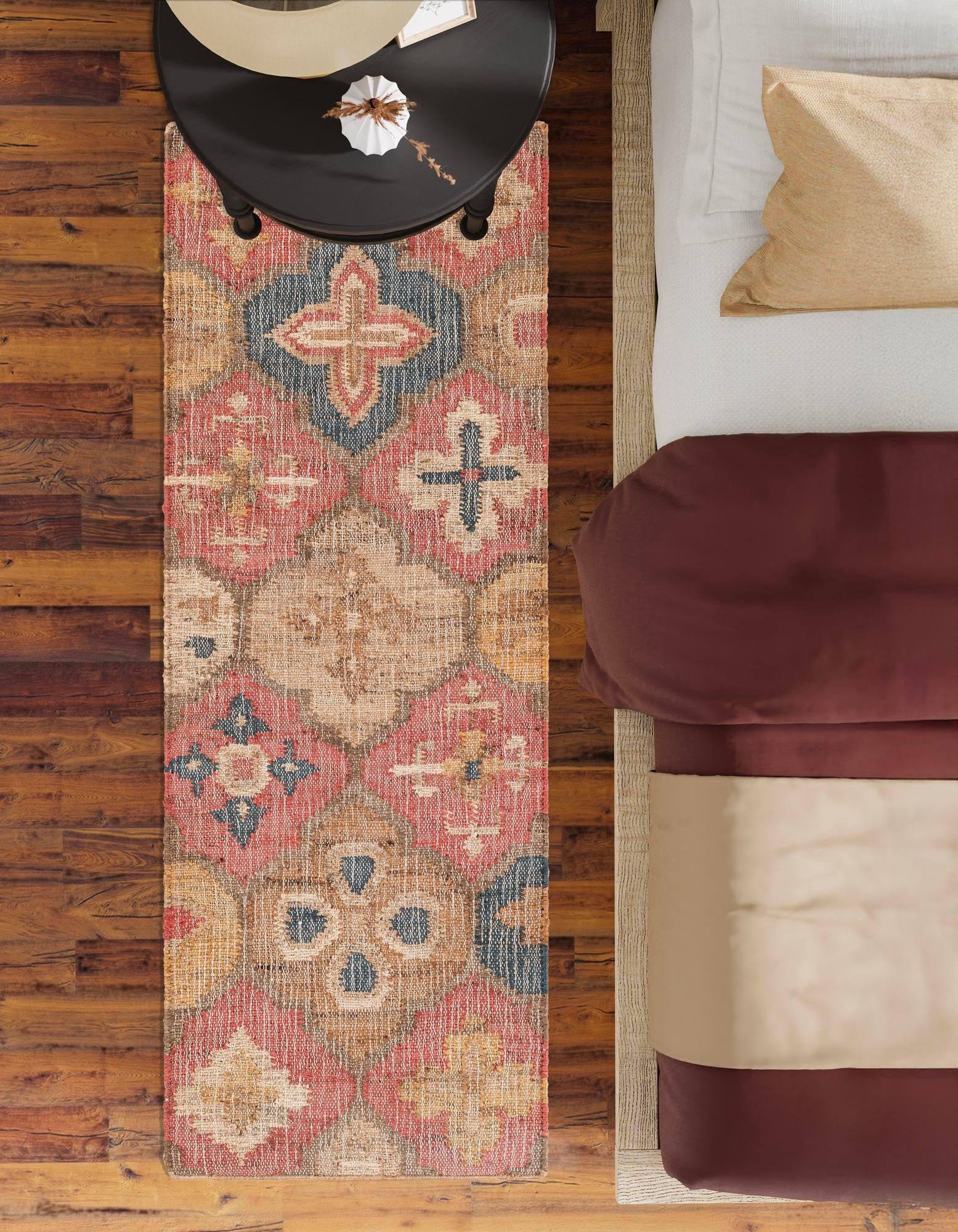 2' x 6' 1 Hand Woven Kala Handwoven Jute Runner Rug