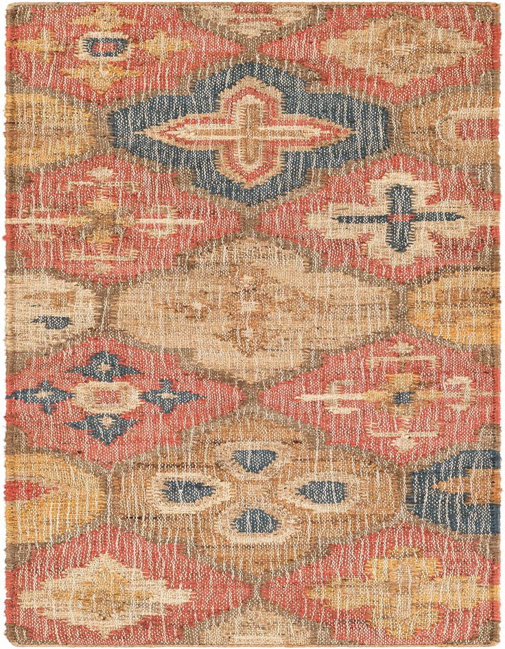 Detail image of 2' x 6' 1 Hand Woven Kala Handwoven Jute Runner Rug