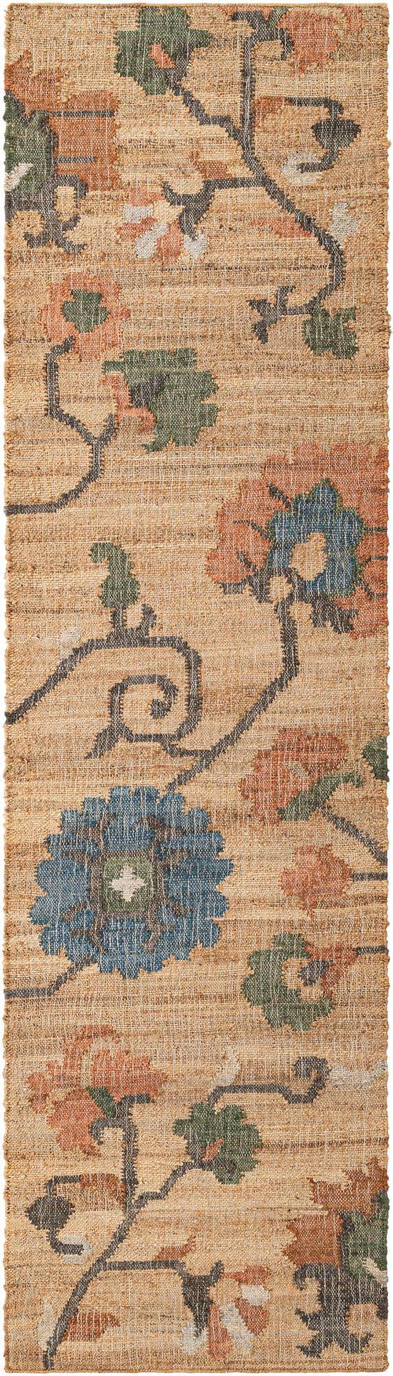 2' 7 x 10' Hand Woven Kala Handwoven Jute Runner Rug