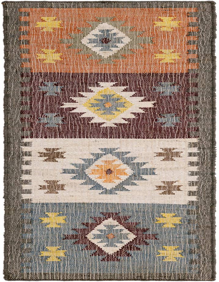 Detail image of 2' x 6' 1 Hand Woven Kala Handwoven Jute Runner Rug