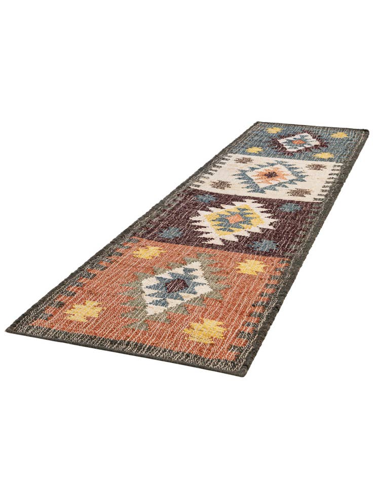 Detail image of 2' x 8'  Hand Woven Kala Handwoven Jute Runner Rug