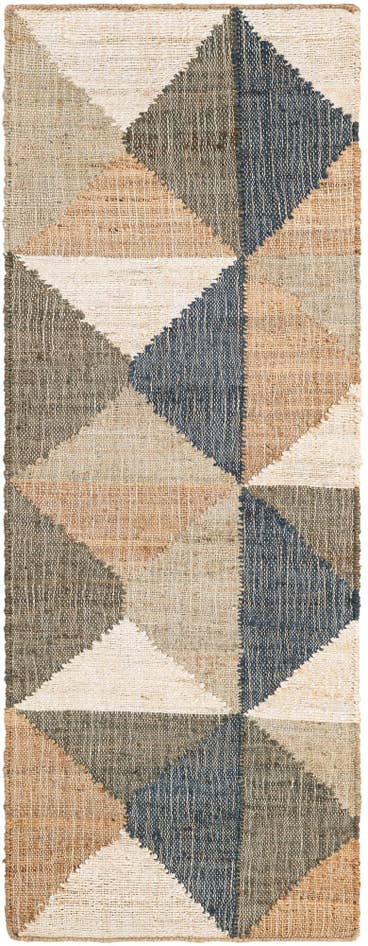 Detail image of 2' x 6' 1 Hand Woven Kala Handwoven Jute Runner Rug