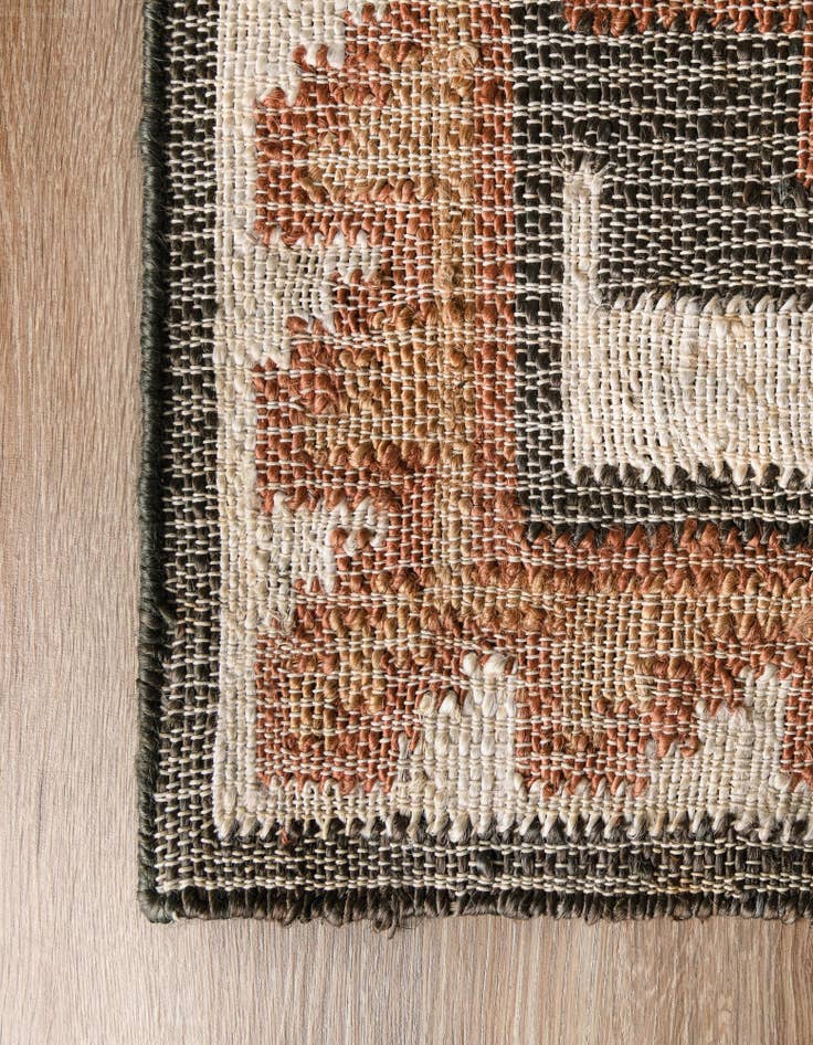 Detail image of 2' x 8'  Hand Woven Kala Handwoven Jute Runner Rug