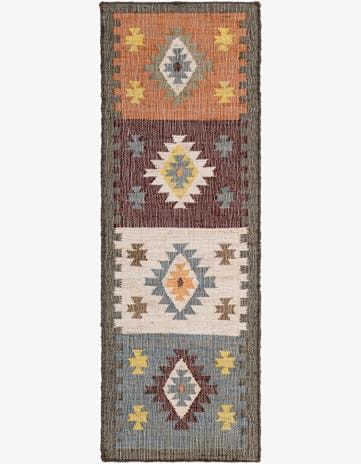 Hand Woven Kala Handwoven Jute Runner Rug