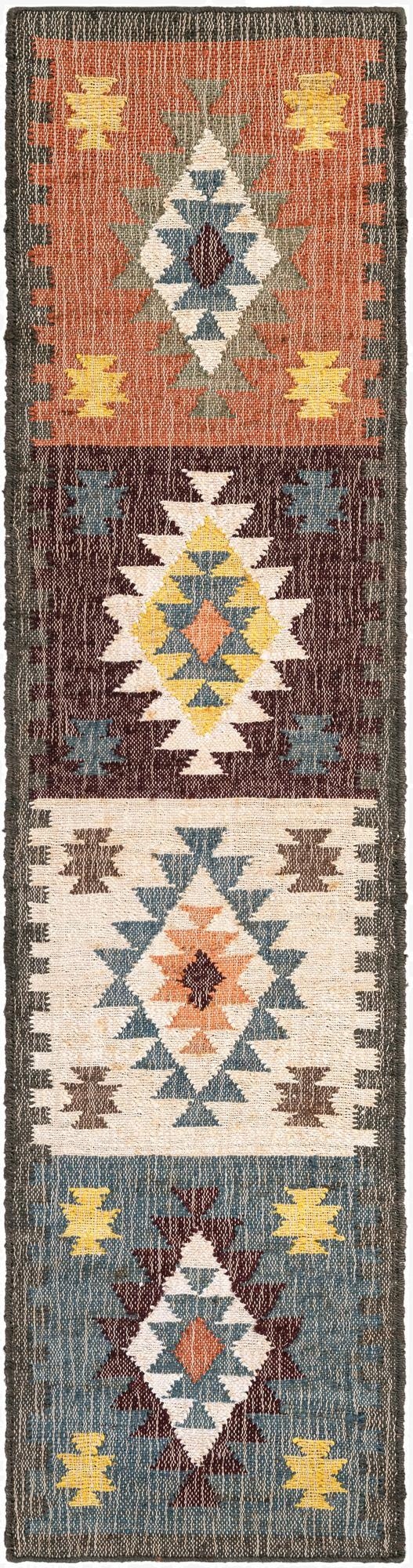 2' x 8'  Hand Woven Kala Handwoven Jute Runner Rug