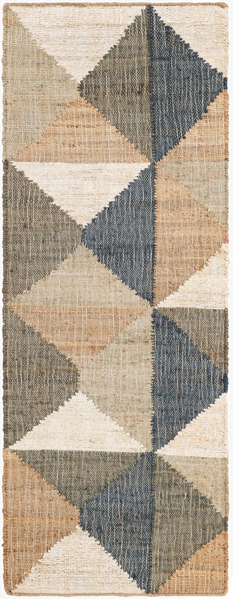 2' x 6' 1  Hand Woven Kala Handwoven Jute Runner Rug