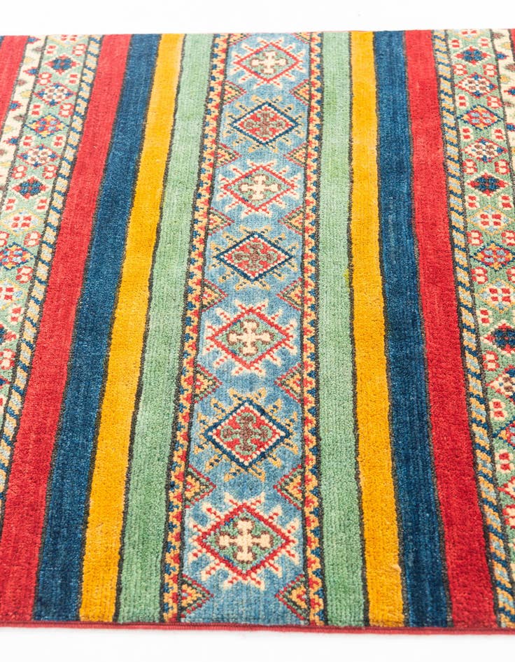 Detail image of 2' 8 x 9' 9  Hand Knotted Kazak Runner Rug