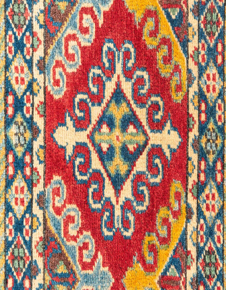 Detail image of 2' 8 x 9' 9  Hand Knotted Kazak Runner Rug