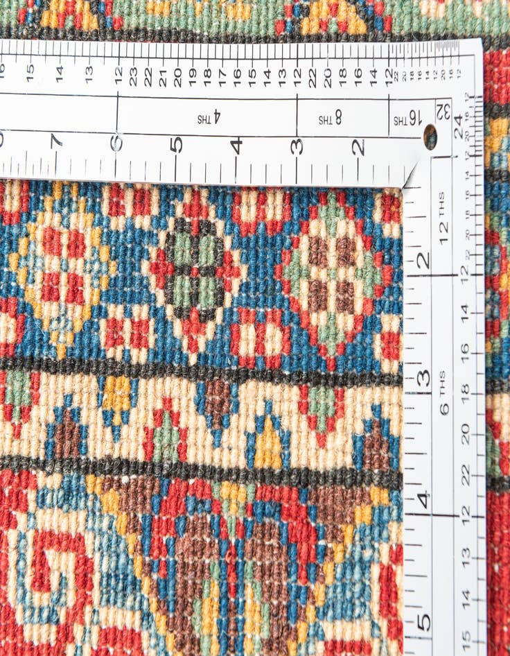 Detail image of 2' 8 x 9' 9  Hand Knotted Kazak Runner Rug