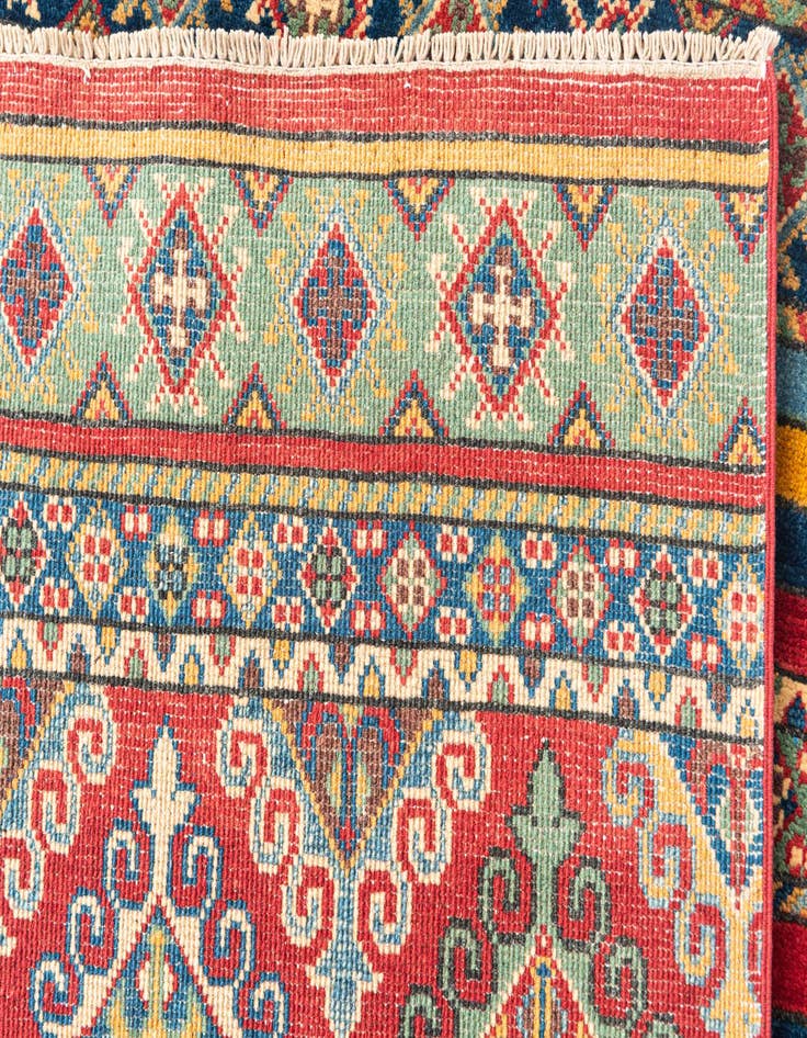 Detail image of 2' 8 x 9' 9  Hand Knotted Kazak Runner Rug