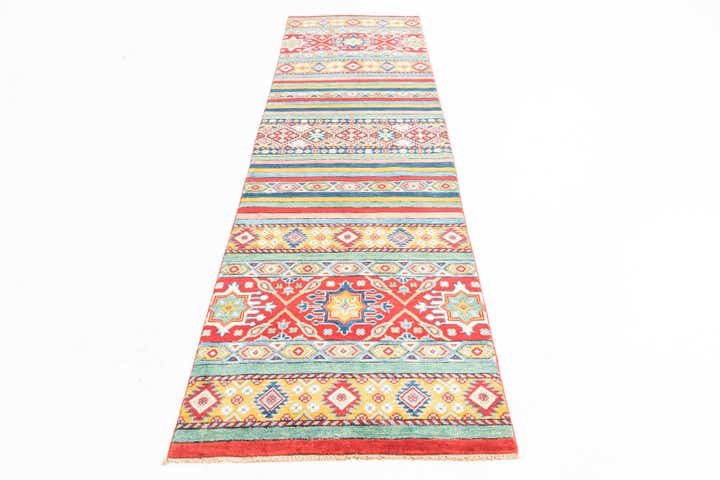 2' 8 x 9' 8 Hand Knotted Kazak Runner Rug