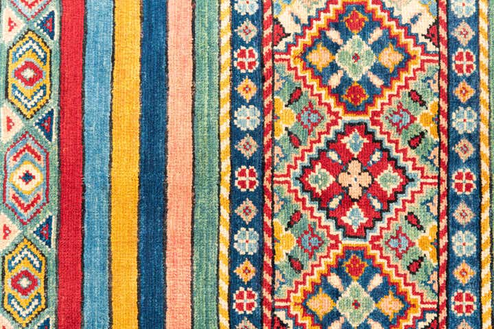 2' 8 x 9' 8 Hand Knotted Kazak Runner Rug