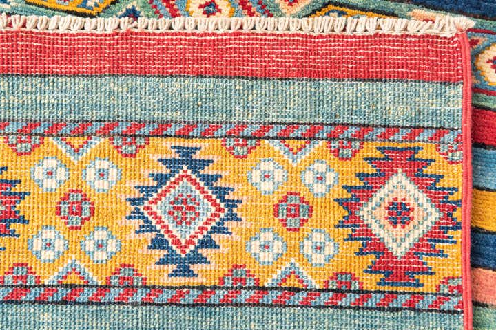 2' 8 x 9' 8 Hand Knotted Kazak Runner Rug