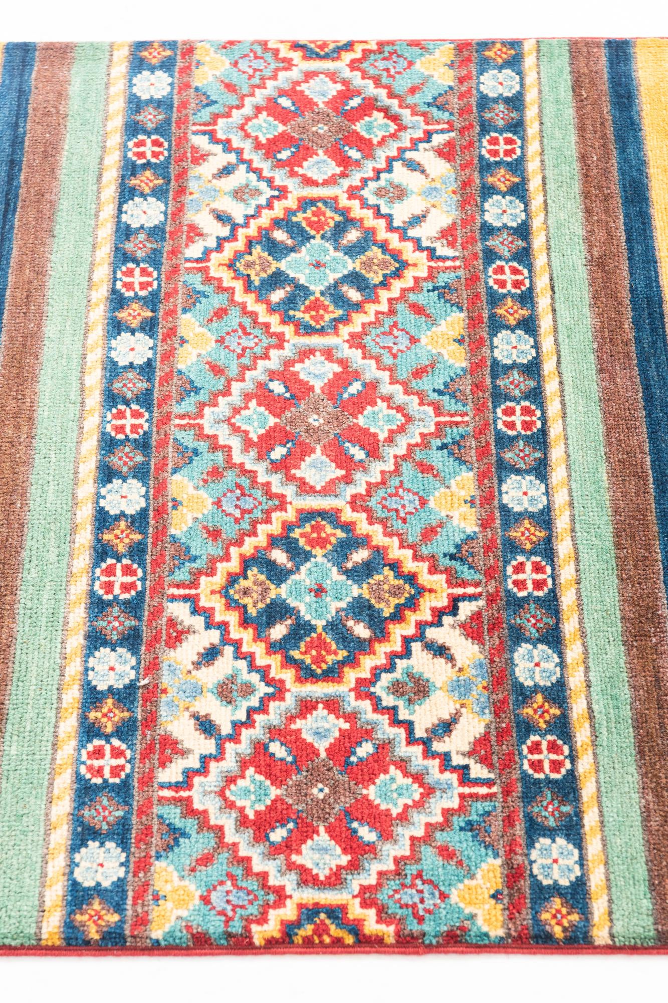 2' 9 x 10' Hand Knotted Kazak Runner Rug