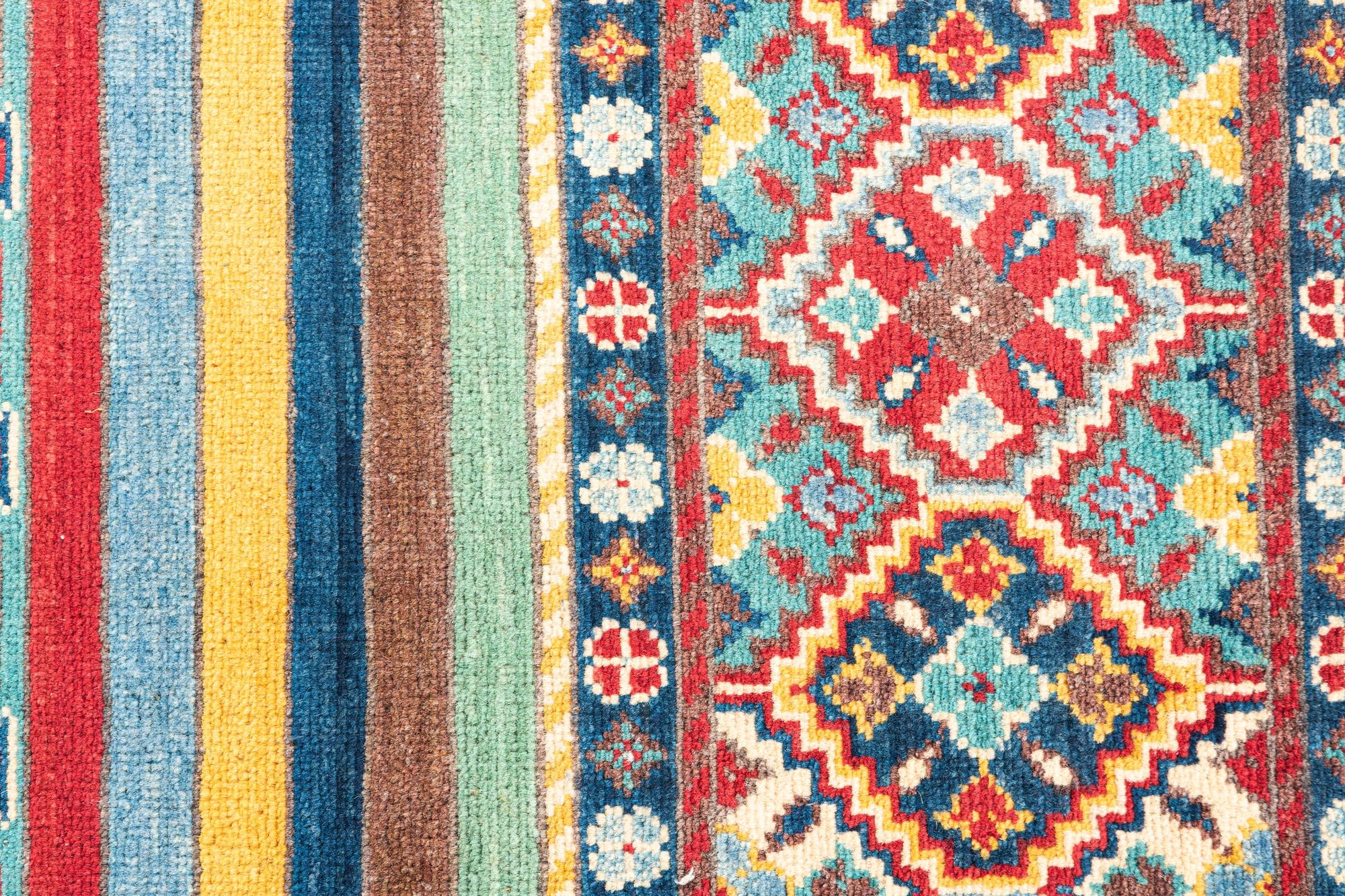 2' 9 x 10' Hand Knotted Kazak Runner Rug