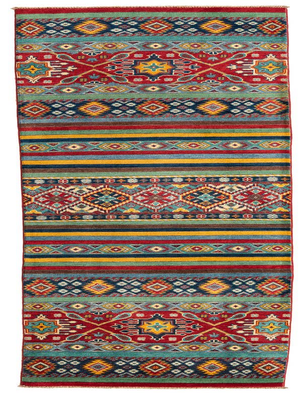 Detail image of 2' 9 x 10' Hand Knotted Kazak Runner Rug