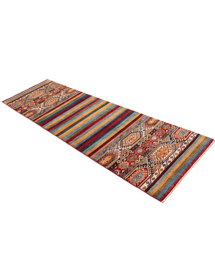 Detail image of 2' 8 x 9' Hand Knotted Kazak Runner Rug