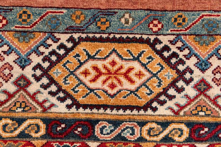 2' 8 x 9' Hand Knotted Kazak Runner Rug
