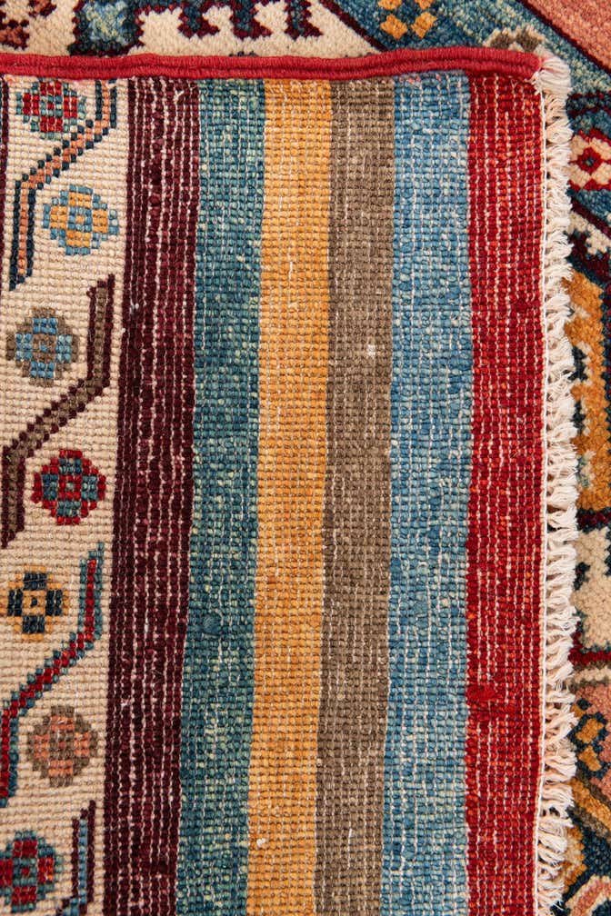 2' 8 x 9' Hand Knotted Kazak Runner Rug