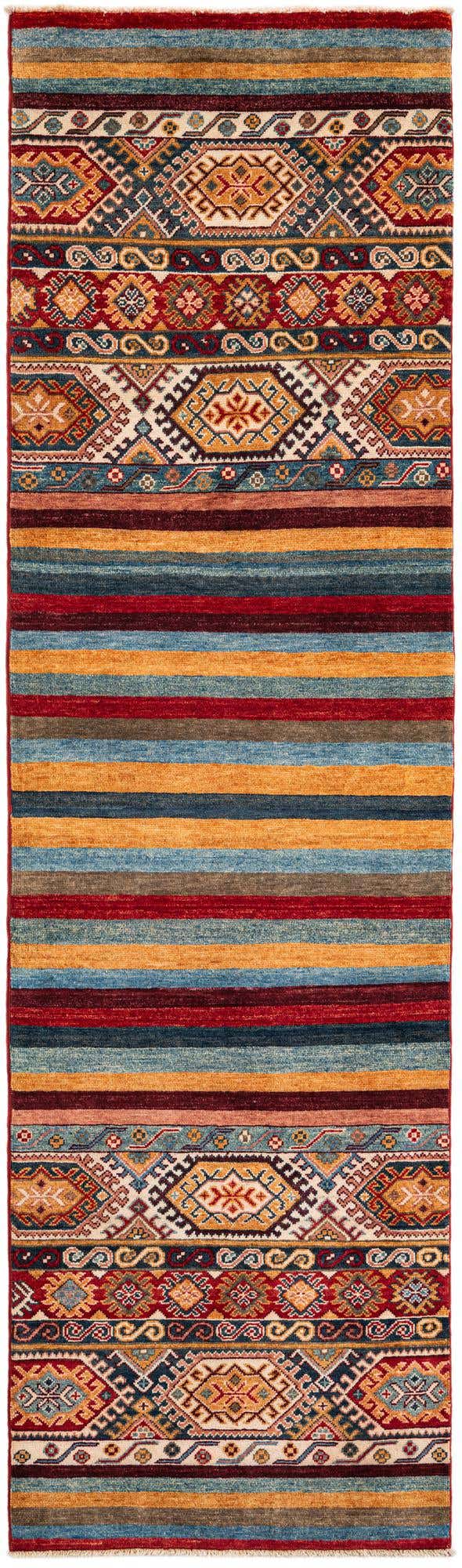 2' 8 x 9' Hand Knotted Kazak Runner Rug