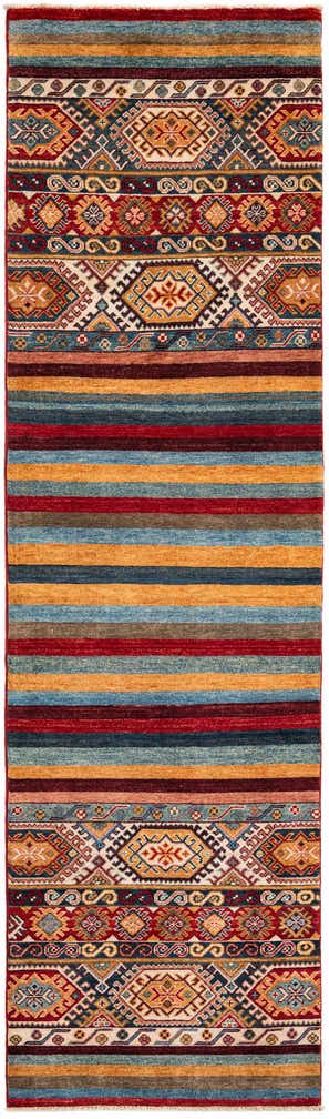 2' 8 x 9' Hand Knotted Kazak Runner Rug