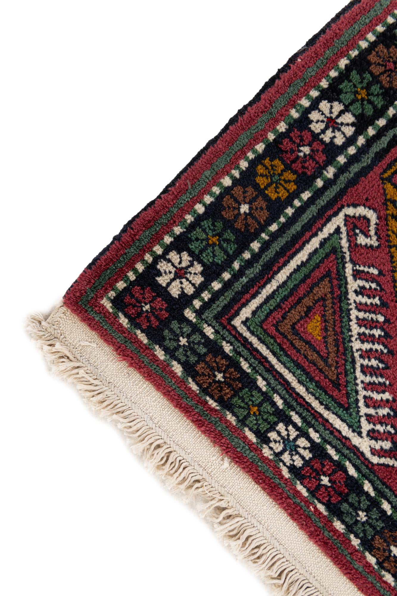 2' 8 x 10' 2 Hand Knotted Kazak Wool Runner Rug