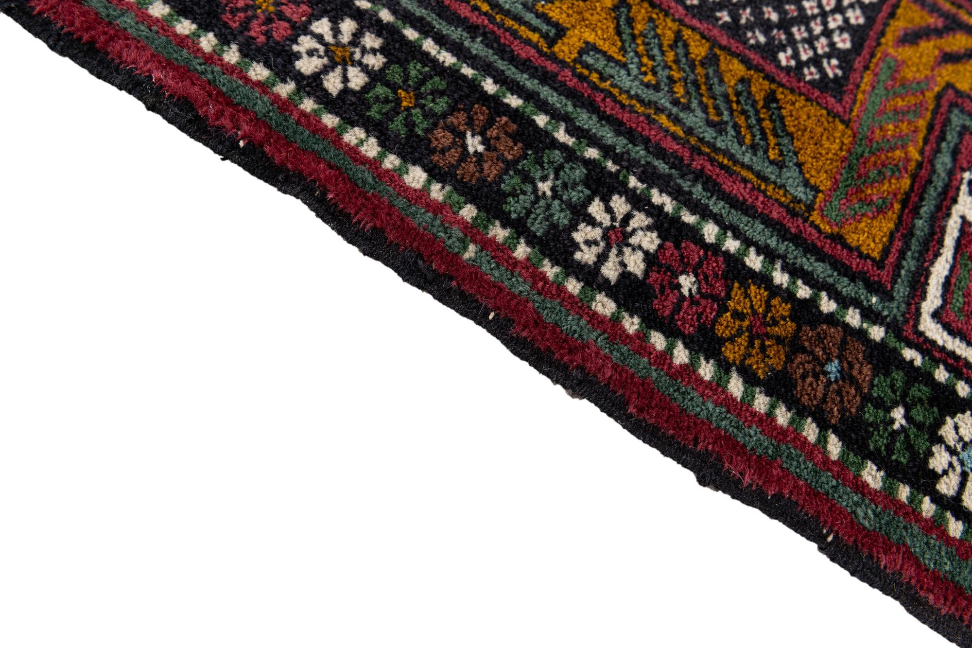 2' 8 x 10' 2 Hand Knotted Kazak Wool Runner Rug